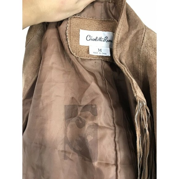 Charlotte Russe Women's Jacket Vintage 100% Leathe - Picture 10 of 11